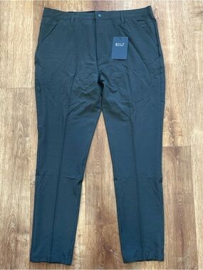 BYLT Premium Basics Kinetic Pant 2.0 Mens 38x31 Black Tapered Fit Lightweight